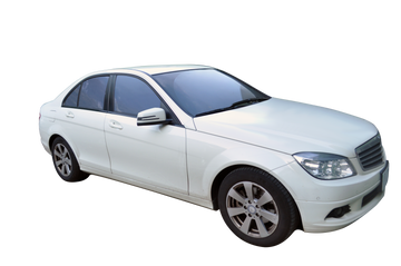 Benz C200 汽車窗簾安裝實例