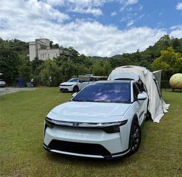Bria 露營模式看見電動車新玩法｜車聚不只聊車！38 輛 Foxtron 車主齊聚