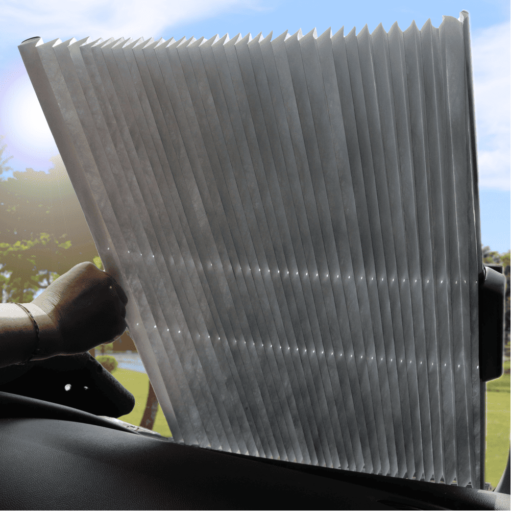 杜邦Tyvek® 美金鈔票用紙｜車用百褶前擋遮陽簾